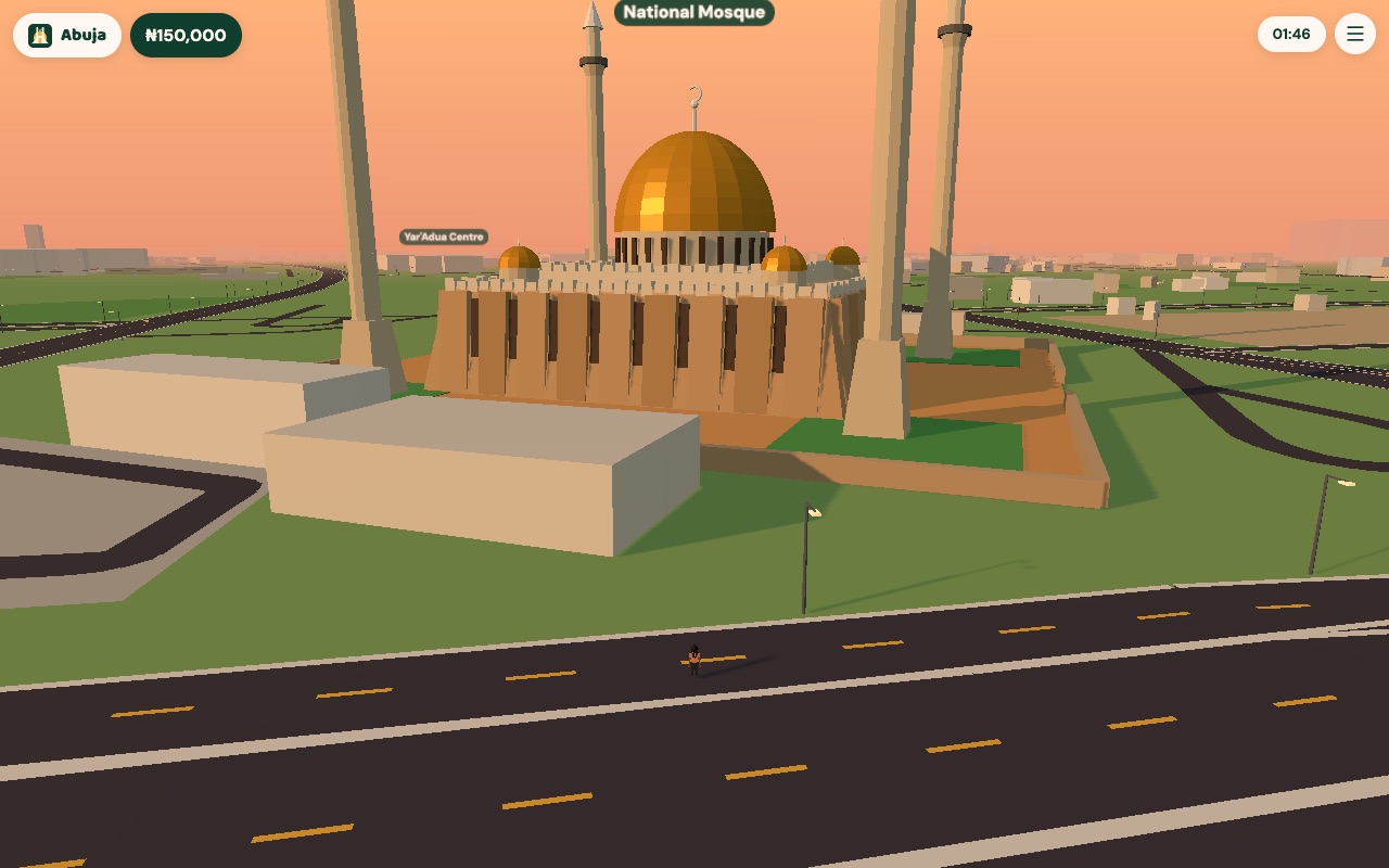 The National Mosque at sunset in Abuja Life
